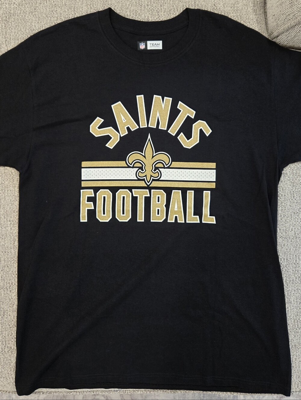 New Orleans Saints Football Graphic Tee - Black & Gold